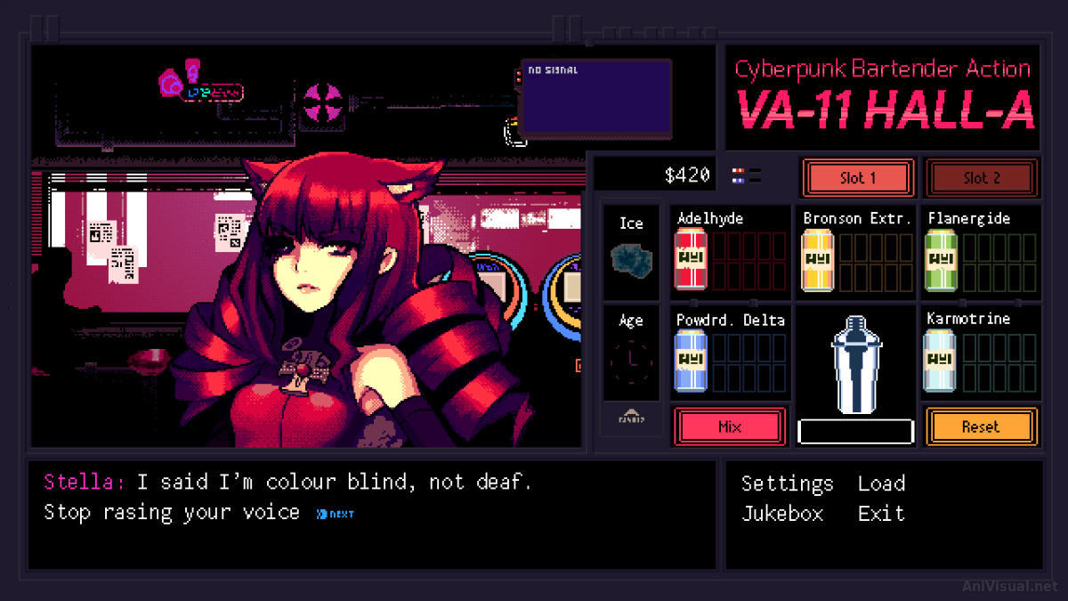 Интервью с авторами [VA-11 HALL-A] - 23 Марта 2019 - Блоги - Anivisual.net  — визуальные новеллы, игры и их переводы